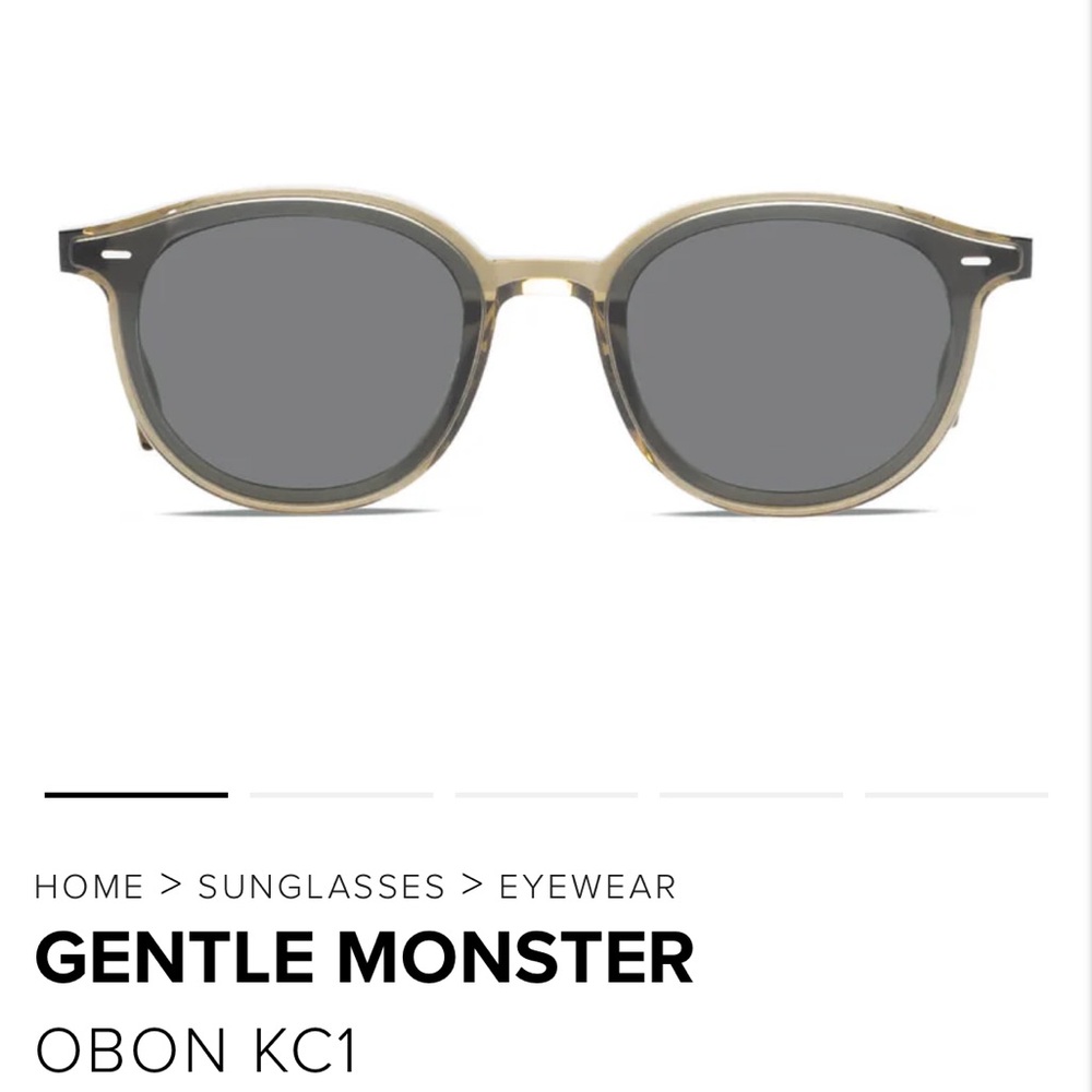 Gentle Monster Obon KC1 Sunglasses - olive khaki